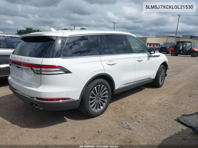 2020 Lincoln Aviator Reserve VIN: 5LM5J7XCXLGL21530 Lot: 45568890