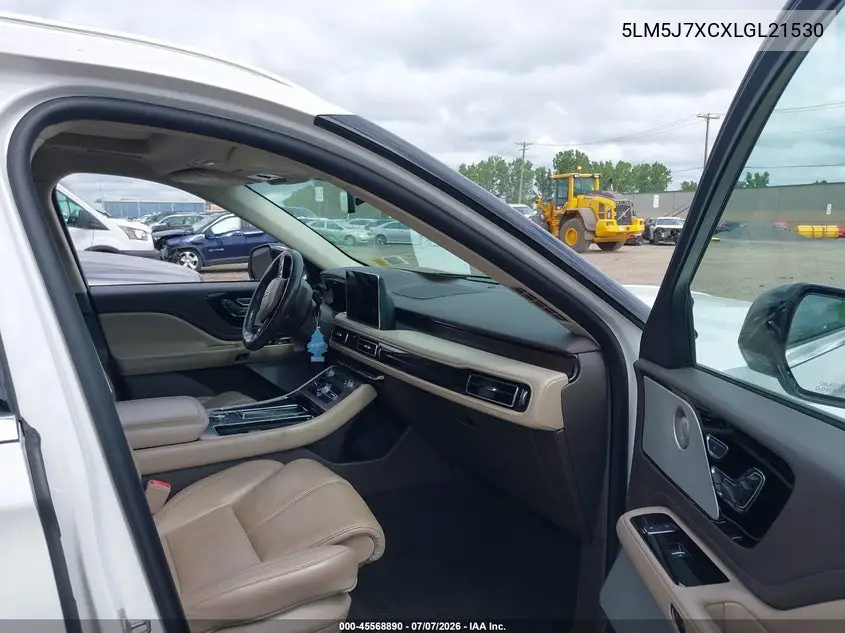 2020 Lincoln Aviator Reserve VIN: 5LM5J7XCXLGL21530 Lot: 45568890