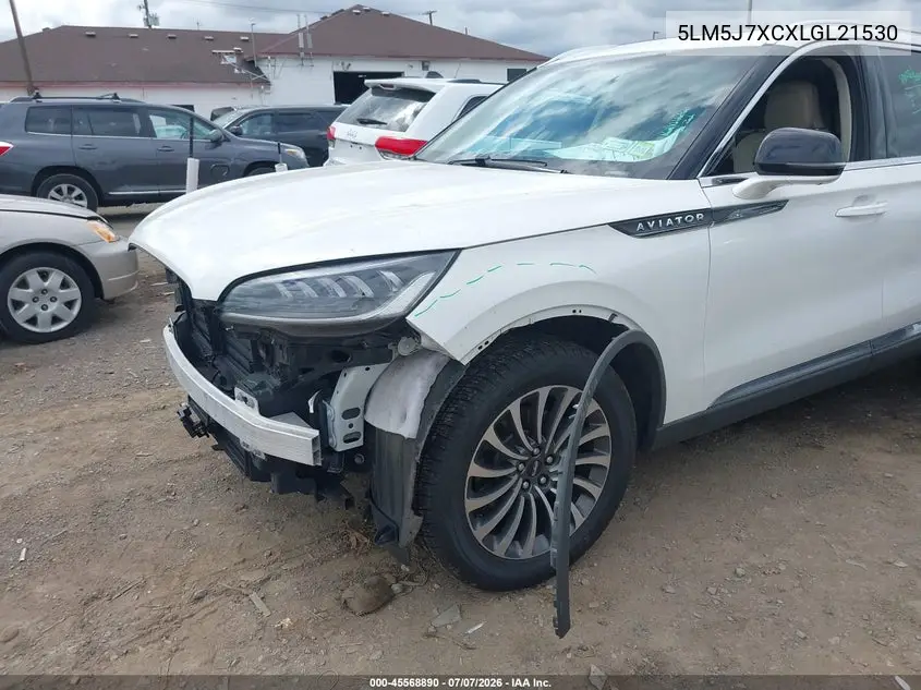 2020 Lincoln Aviator Reserve VIN: 5LM5J7XCXLGL21530 Lot: 45568890
