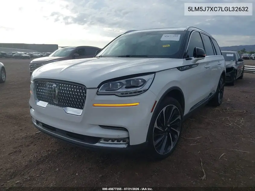 2020 Lincoln Aviator Reserve VIN: 5LM5J7XC7LGL32632 Lot: 45630969