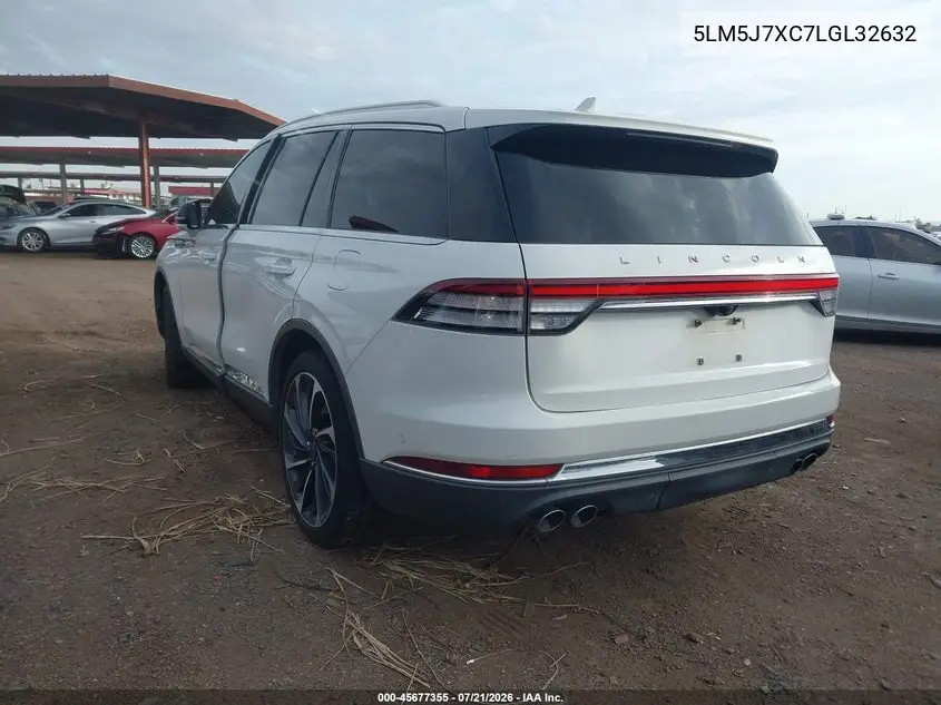 2020 Lincoln Aviator Reserve VIN: 5LM5J7XC7LGL32632 Lot: 45630969