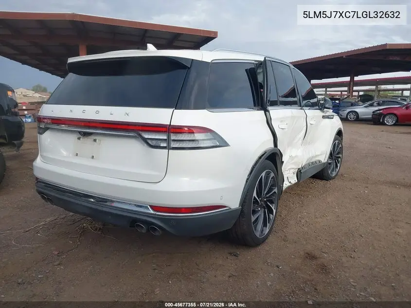 2020 Lincoln Aviator Reserve VIN: 5LM5J7XC7LGL32632 Lot: 45630969