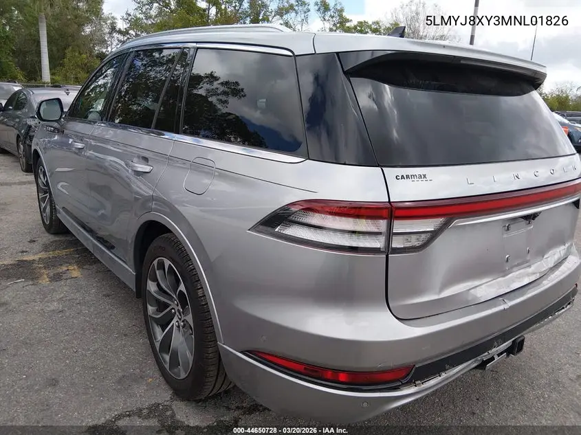 2021 Lincoln Aviator Grand Touring VIN: 5LMYJ8XY3MNL01826 Lot: 44650728