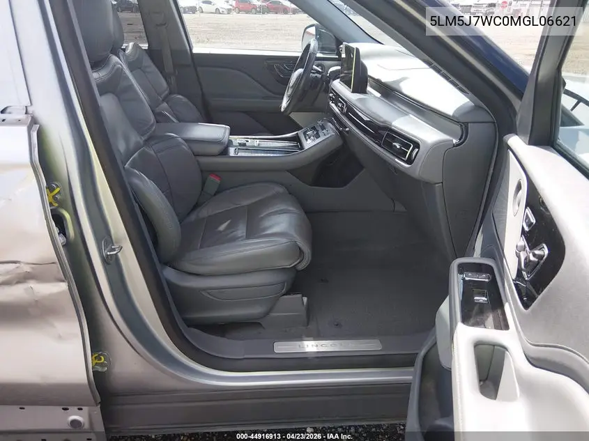 2021 Lincoln Aviator Reserve VIN: 5LM5J7WC0MGL06621 Lot: 44916913