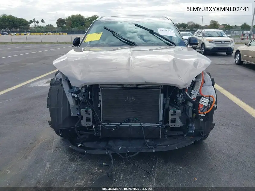 2021 Lincoln Aviator Grand Touring VIN: 5LMYJ8XYXMNL02441 Lot: 44950579