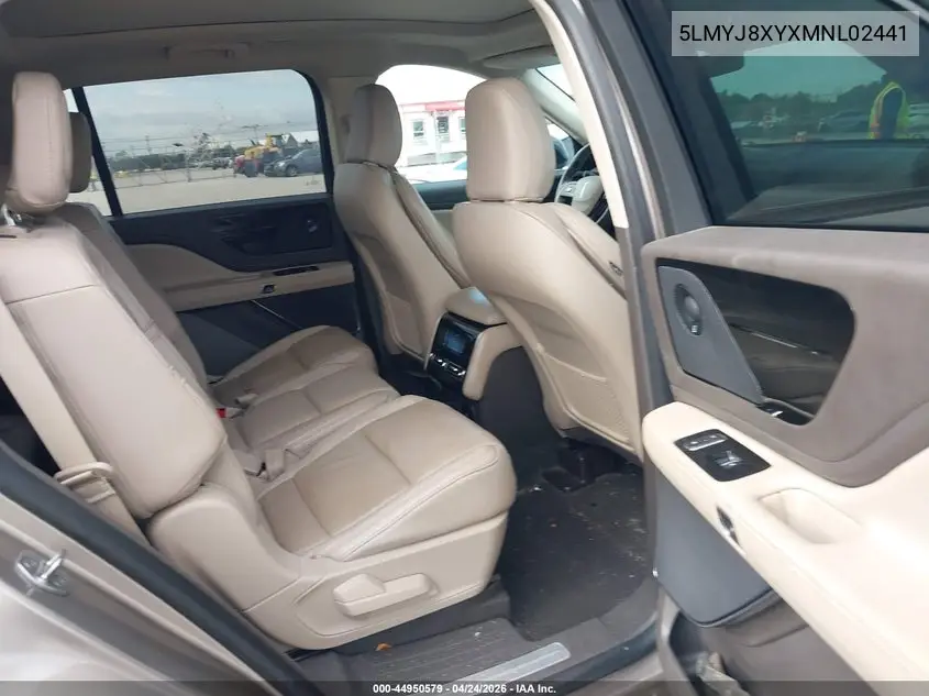 2021 Lincoln Aviator Grand Touring VIN: 5LMYJ8XYXMNL02441 Lot: 44950579