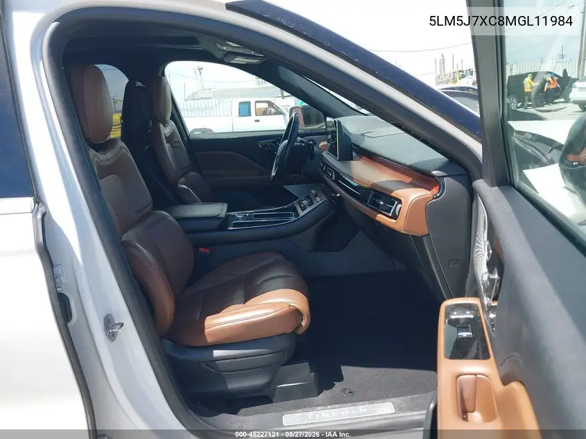 2021 Lincoln Aviator Reserve VIN: 5LM5J7XC8MGL11984 Lot: 45227121