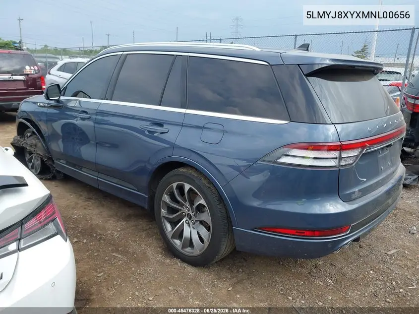2021 Lincoln Aviator Grand Touring VIN: 5LMYJ8XYXMNL00656 Lot: 45476328