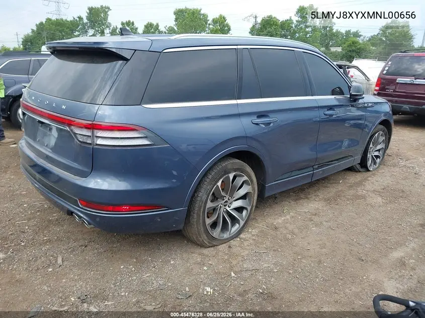 2021 Lincoln Aviator Grand Touring VIN: 5LMYJ8XYXMNL00656 Lot: 45476328