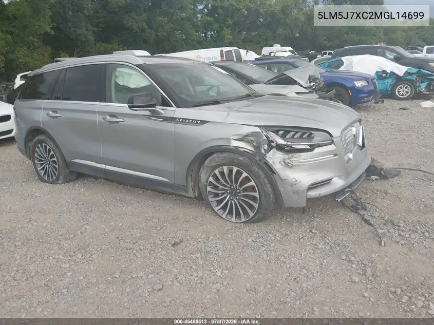 2021 Lincoln Aviator Reserve VIN: 5LM5J7XC2MGL14699 Lot: 45488513