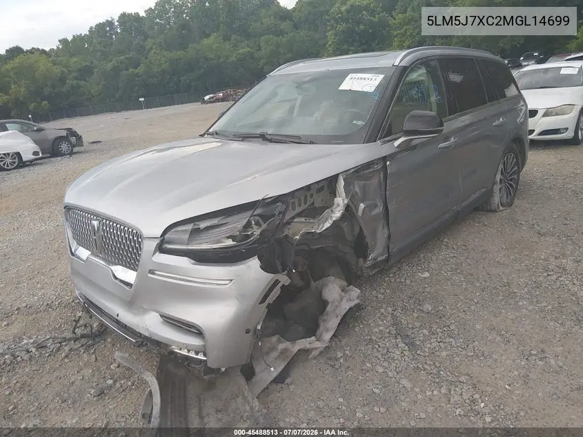 2021 Lincoln Aviator Reserve VIN: 5LM5J7XC2MGL14699 Lot: 45488513