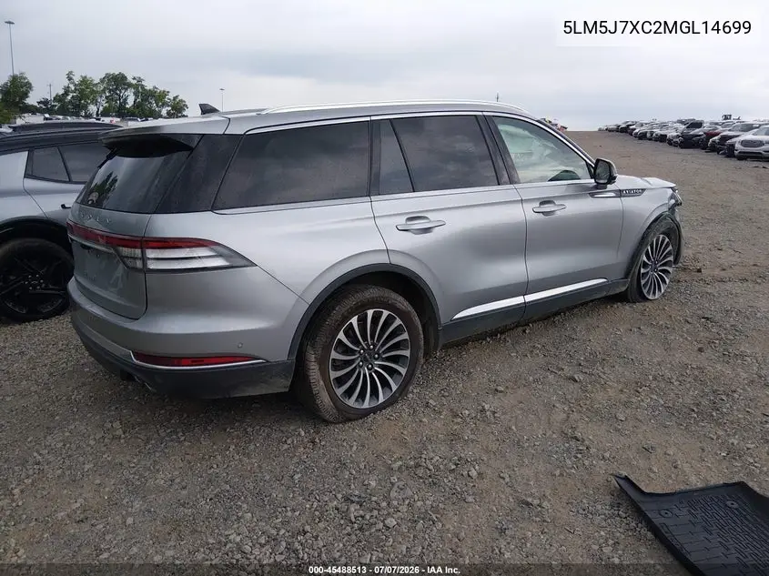 2021 Lincoln Aviator Reserve VIN: 5LM5J7XC2MGL14699 Lot: 45488513