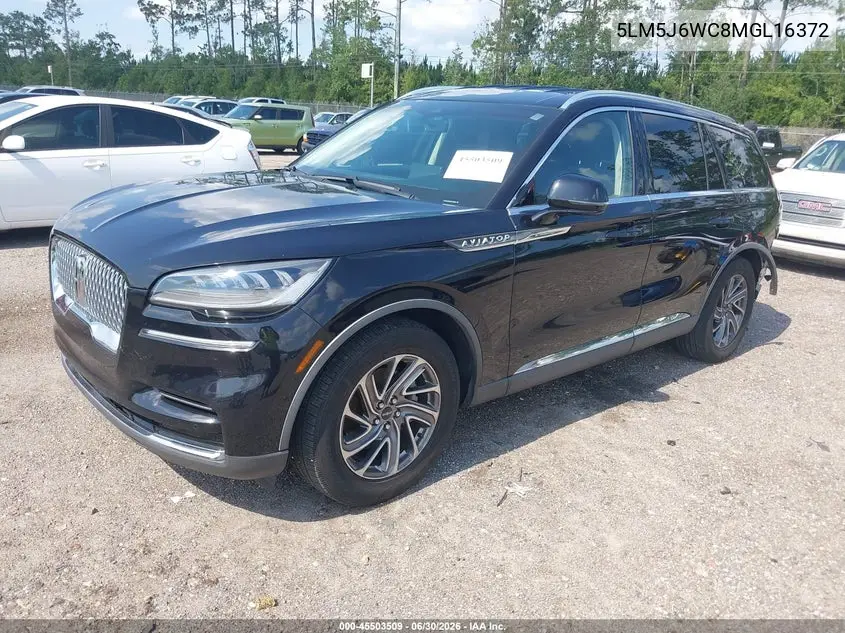 2021 Lincoln Aviator Standard VIN: 5LM5J6WC8MGL16372 Lot: 45503509