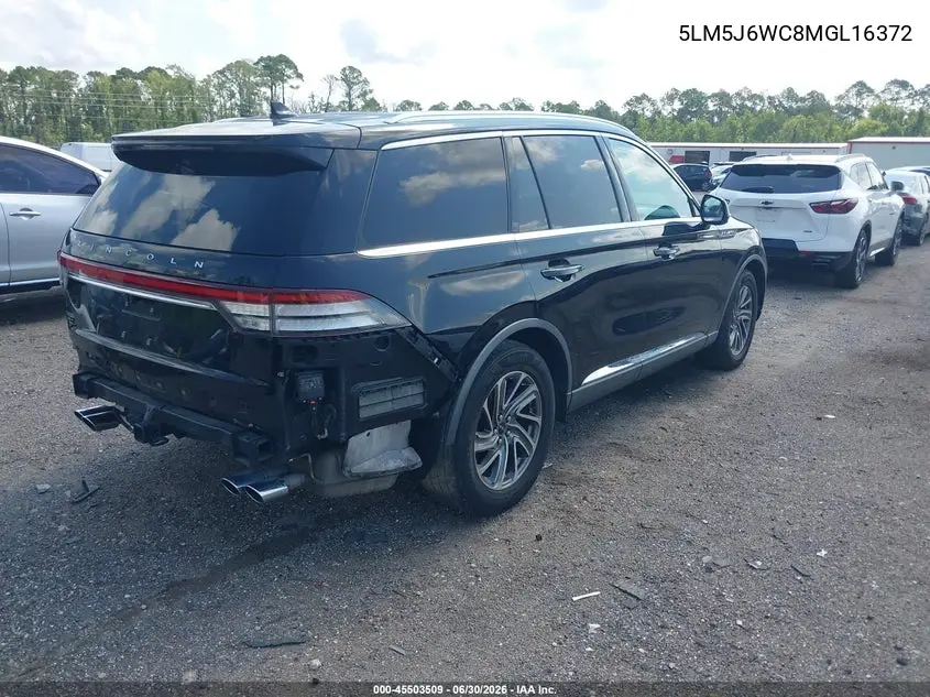 2021 Lincoln Aviator Standard VIN: 5LM5J6WC8MGL16372 Lot: 45503509