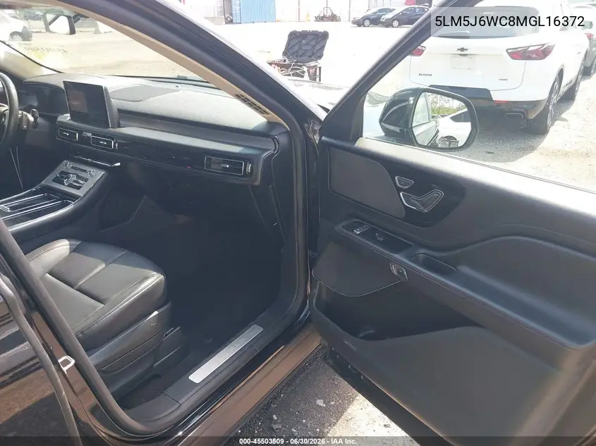 2021 Lincoln Aviator Standard VIN: 5LM5J6WC8MGL16372 Lot: 45503509