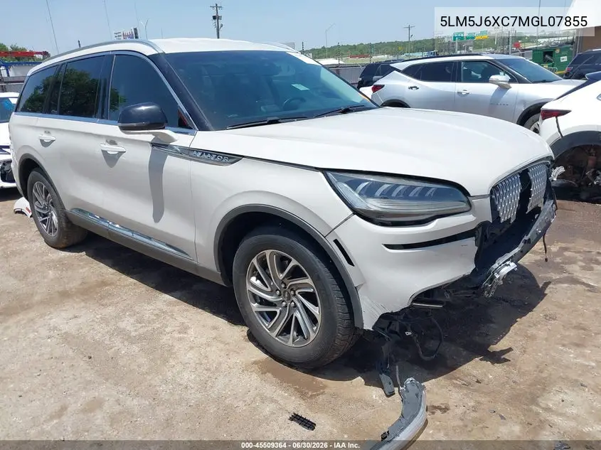 2021 Lincoln Aviator Standard VIN: 5LM5J6XC7MGL07855 Lot: 45509364