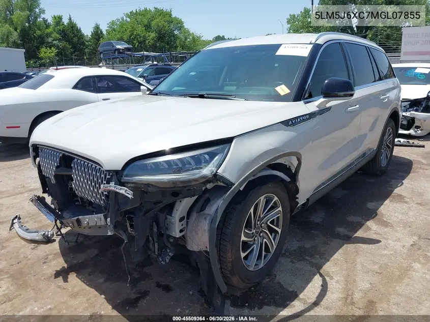 2021 Lincoln Aviator Standard VIN: 5LM5J6XC7MGL07855 Lot: 45509364