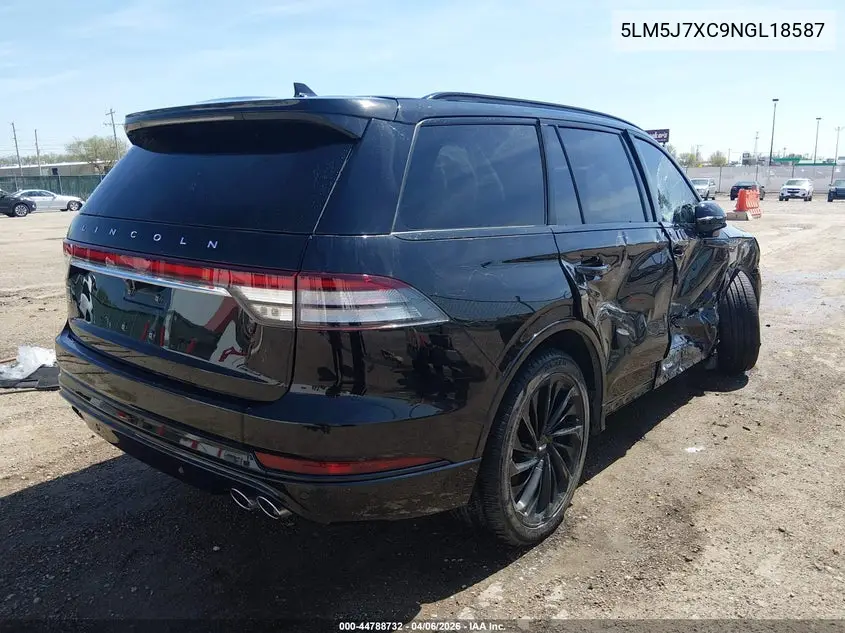 2022 Lincoln Aviator Reserve VIN: 5LM5J7XC9NGL18587 Lot: 44788732