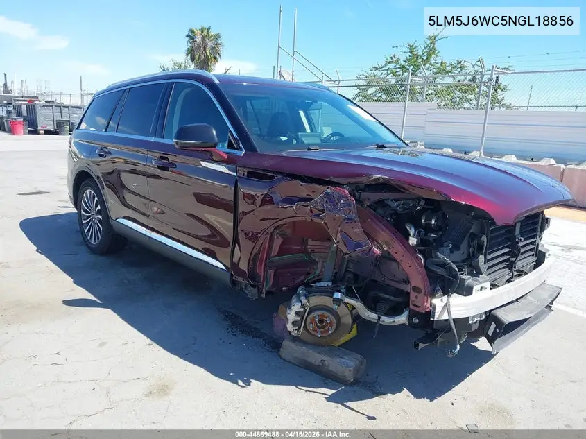 2022 Lincoln Aviator Standard VIN: 5LM5J6WC5NGL18856 Lot: 44869488