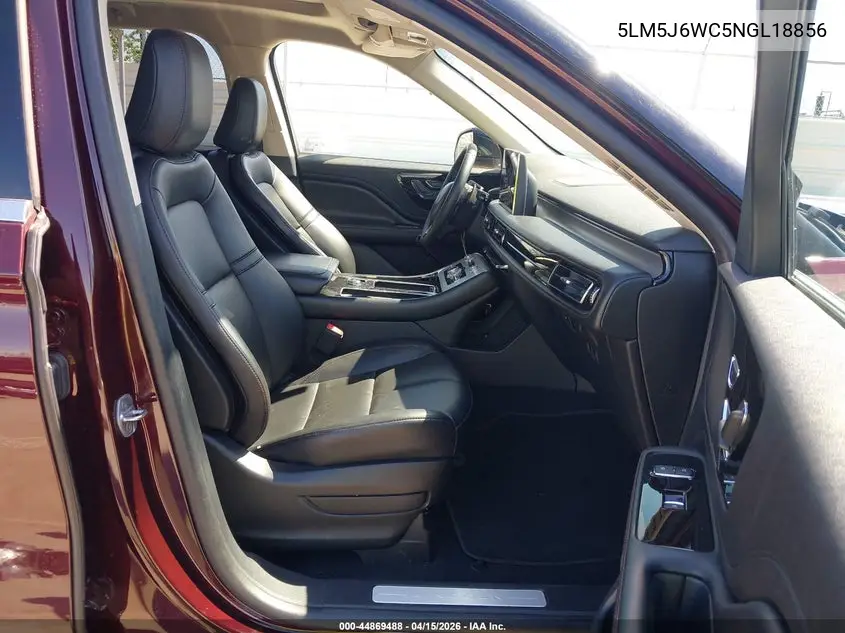2022 Lincoln Aviator Standard VIN: 5LM5J6WC5NGL18856 Lot: 44869488