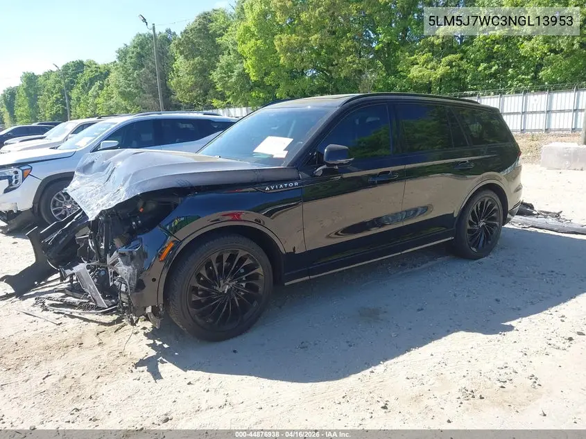 2022 Lincoln Aviator Reserve VIN: 5LM5J7WC3NGL13953 Lot: 44876938