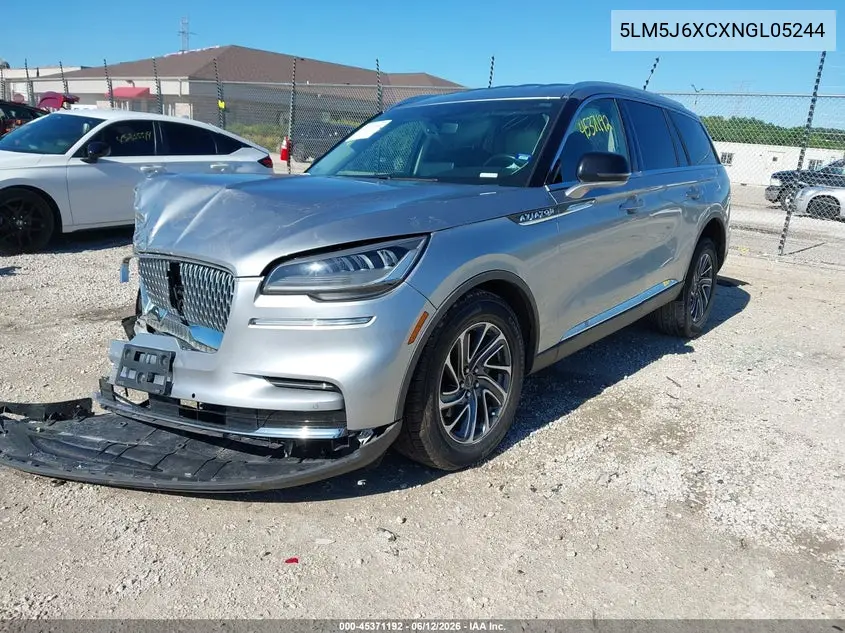 2022 Lincoln Aviator Standard VIN: 5LM5J6XCXNGL05244 Lot: 45371192
