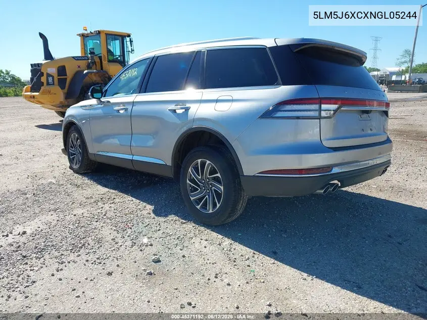 2022 Lincoln Aviator Standard VIN: 5LM5J6XCXNGL05244 Lot: 45371192