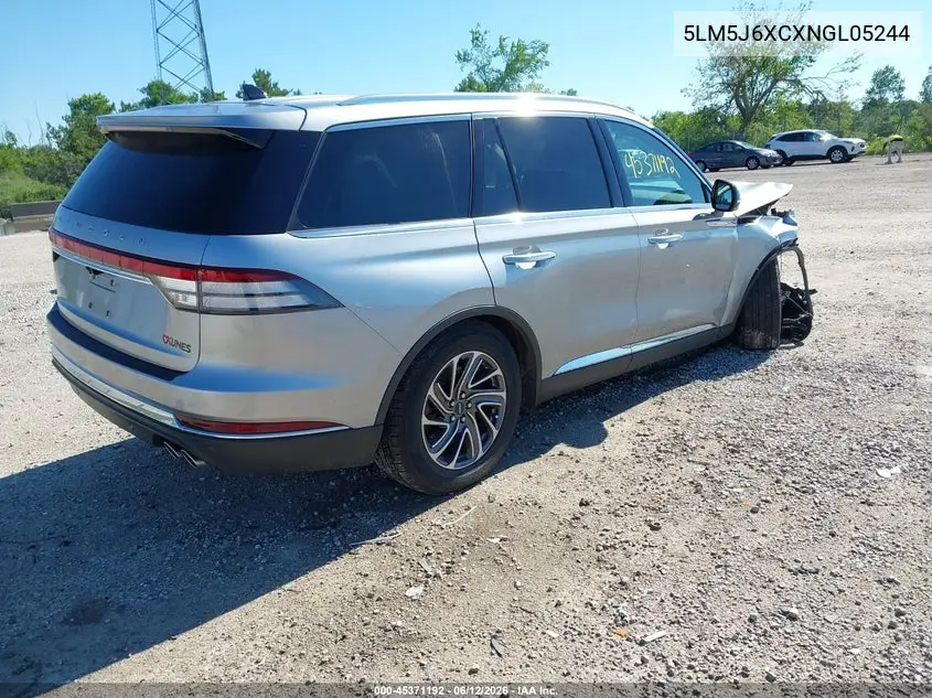 2022 Lincoln Aviator Standard VIN: 5LM5J6XCXNGL05244 Lot: 45371192