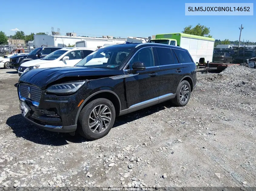 2022 Lincoln Aviator Livery VIN: 5LM5J0XC8NGL14652 Lot: 45455321