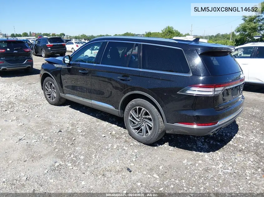 2022 Lincoln Aviator Livery VIN: 5LM5J0XC8NGL14652 Lot: 45455321