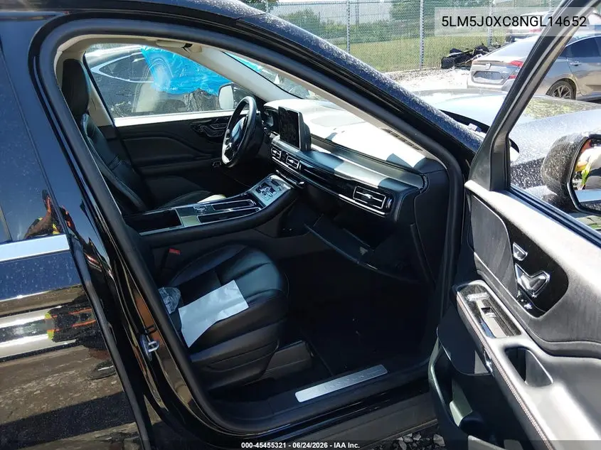 2022 Lincoln Aviator Livery VIN: 5LM5J0XC8NGL14652 Lot: 45455321
