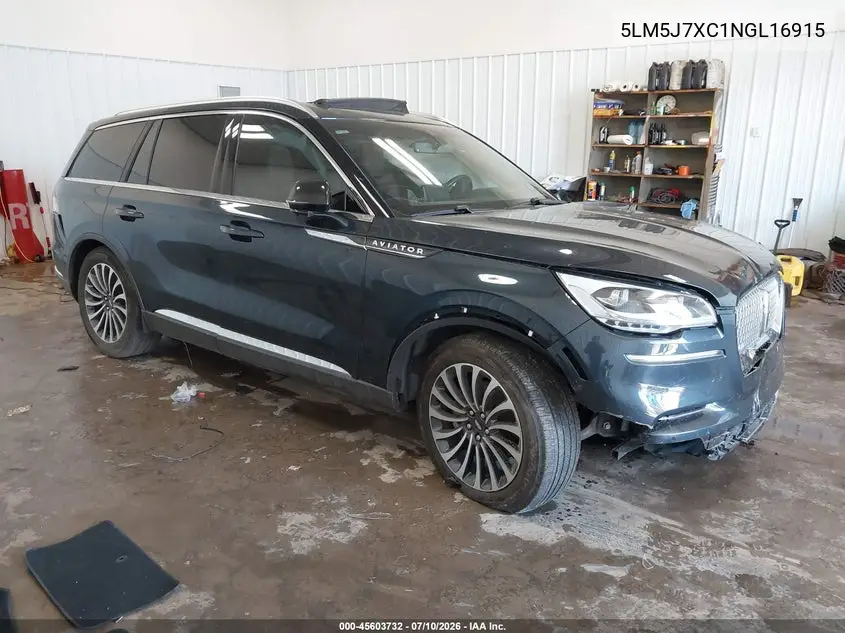 2022 Lincoln Aviator Reserve VIN: 5LM5J7XC1NGL16915 Lot: 45603732