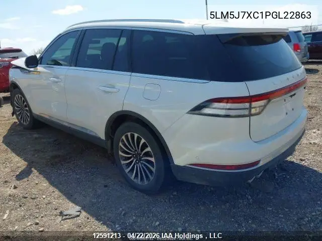 2023 Lincoln Aviator VIN: 5LM5J7XC1PGL22863 Lot: 12591213