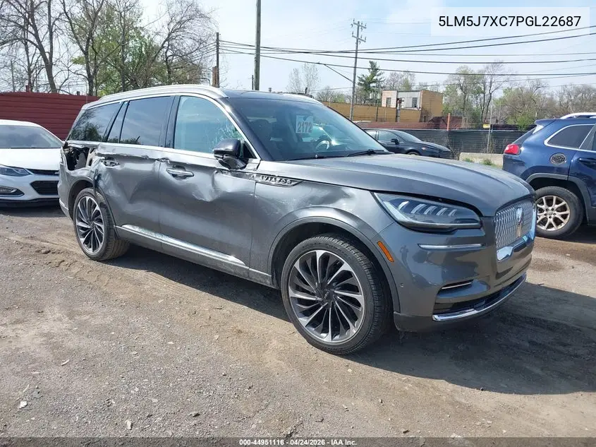 2023 Lincoln Aviator Reserve VIN: 5LM5J7XC7PGL22687 Lot: 44951116