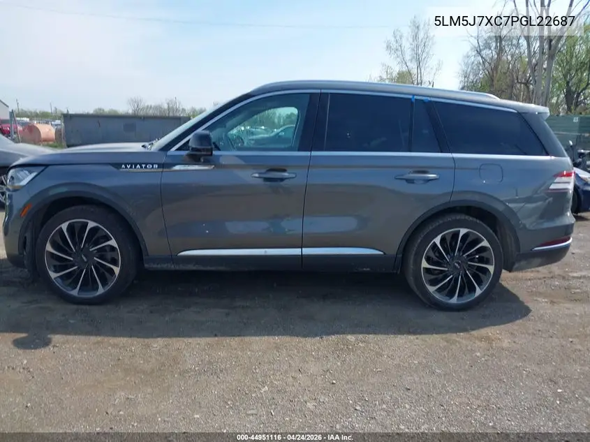 2023 Lincoln Aviator Reserve VIN: 5LM5J7XC7PGL22687 Lot: 44951116