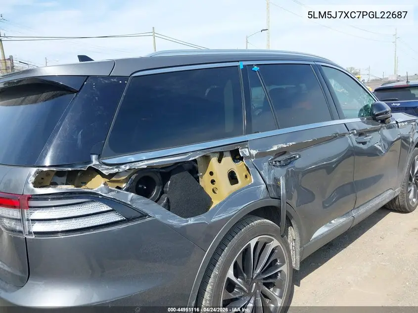 2023 Lincoln Aviator Reserve VIN: 5LM5J7XC7PGL22687 Lot: 44951116