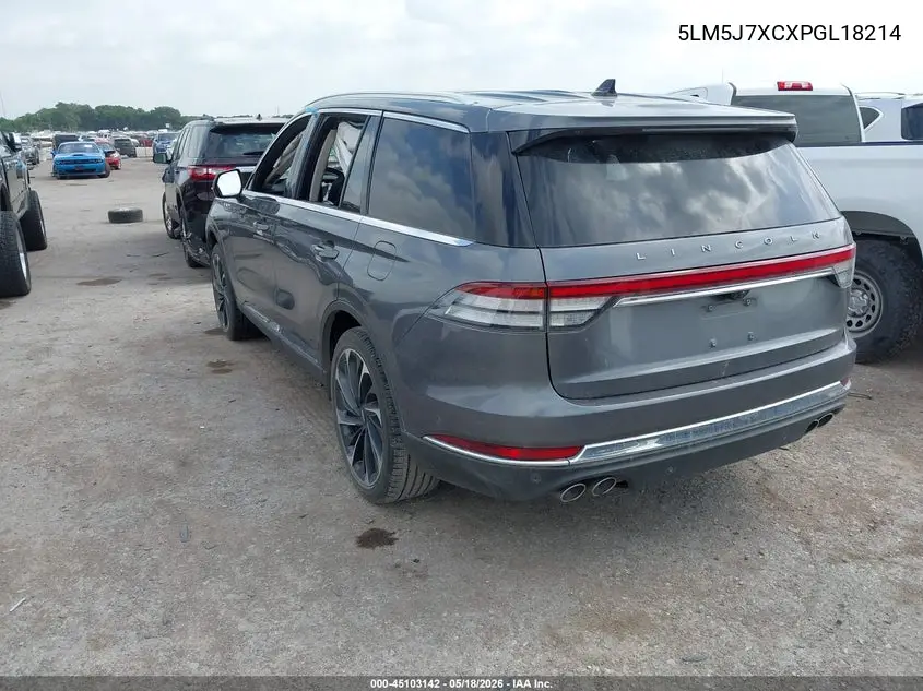 2023 Lincoln Aviator Reserve VIN: 5LM5J7XCXPGL18214 Lot: 45103142