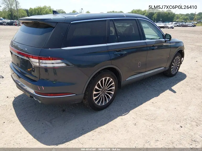 2023 Lincoln Aviator Reserve VIN: 5LM5J7XC6PGL26410 Lot: 45147467