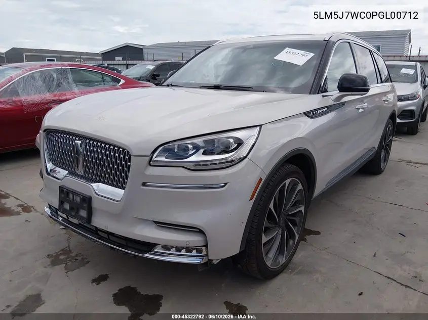 2023 Lincoln Aviator Reserve VIN: 5LM5J7WC0PGL00712 Lot: 45322792