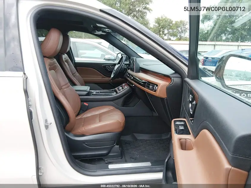 2023 Lincoln Aviator Reserve VIN: 5LM5J7WC0PGL00712 Lot: 45322792