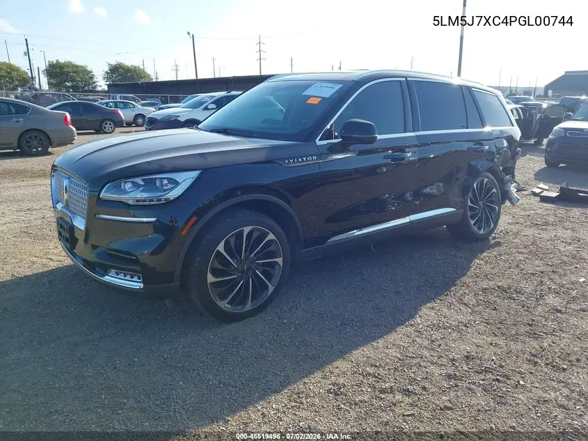 2023 Lincoln Aviator Reserve VIN: 5LM5J7XC4PGL00744 Lot: 45519496