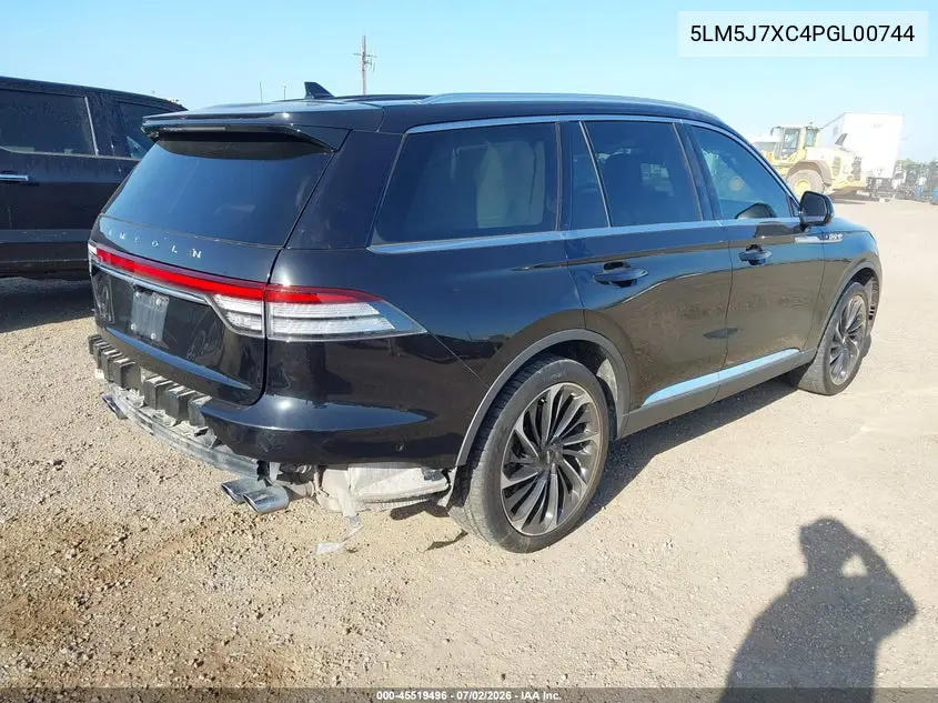 2023 Lincoln Aviator Reserve VIN: 5LM5J7XC4PGL00744 Lot: 45519496