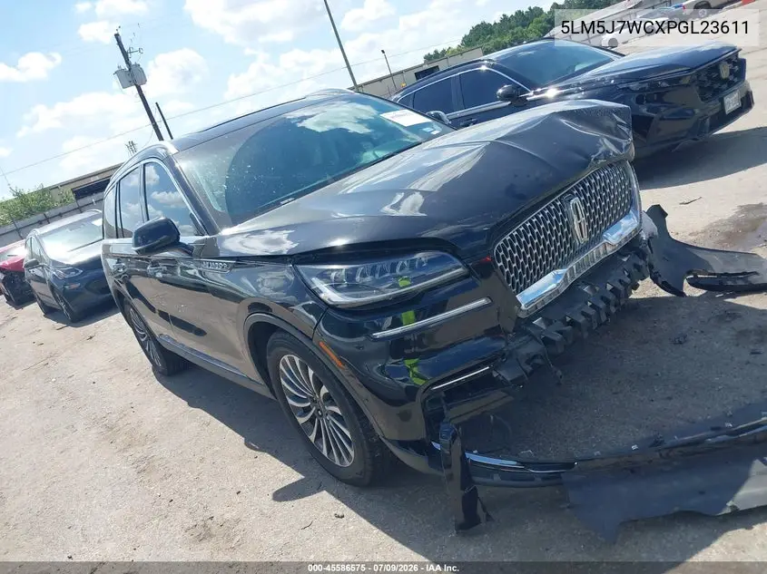 2023 Lincoln Aviator Reserve VIN: 5LM5J7WCXPGL23611 Lot: 45586575