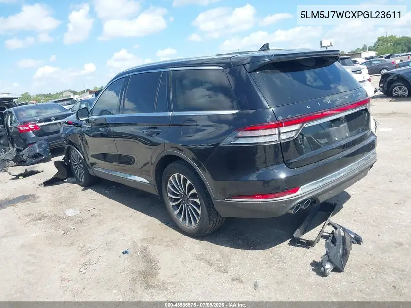 2023 Lincoln Aviator Reserve VIN: 5LM5J7WCXPGL23611 Lot: 45586575