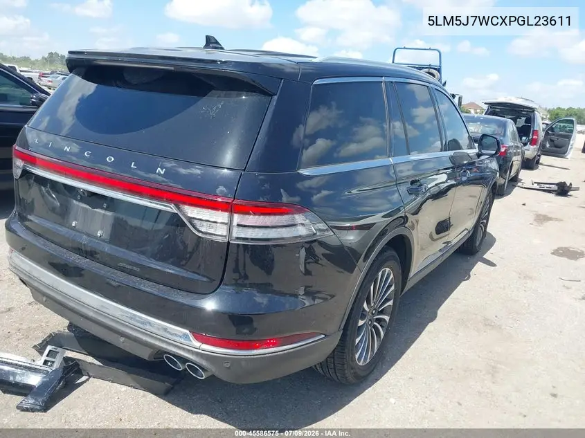 2023 Lincoln Aviator Reserve VIN: 5LM5J7WCXPGL23611 Lot: 45586575