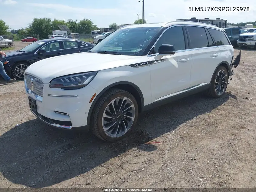 2023 Lincoln Aviator Reserve VIN: 5LM5J7XC9PGL29978 Lot: 45589204