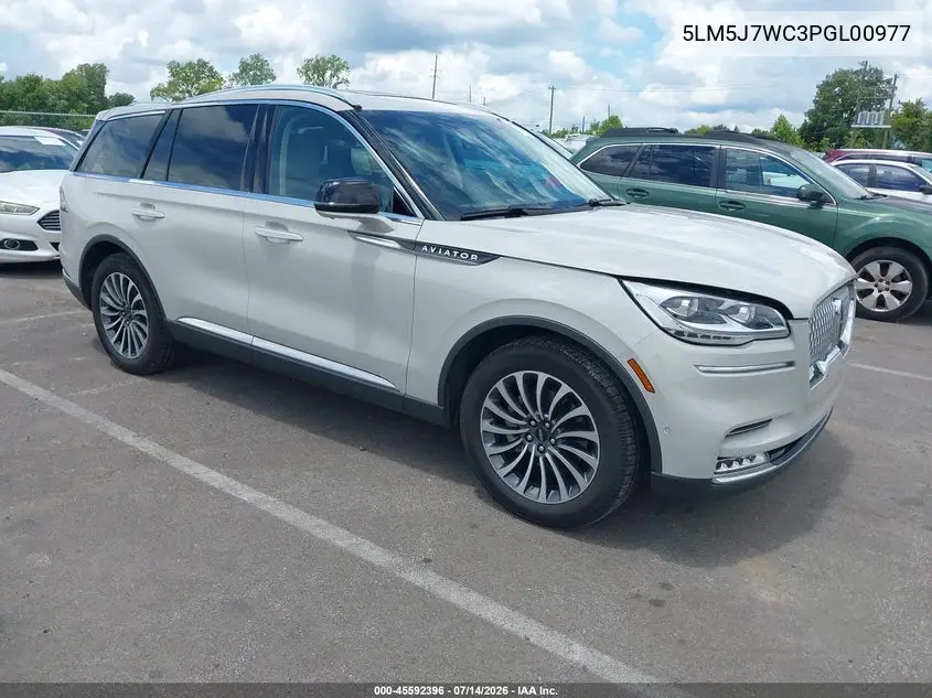 2023 Lincoln Aviator Reserve VIN: 5LM5J7WC3PGL00977 Lot: 45592396