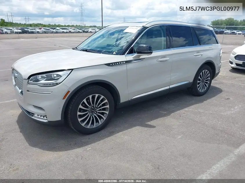 2023 Lincoln Aviator Reserve VIN: 5LM5J7WC3PGL00977 Lot: 45592396