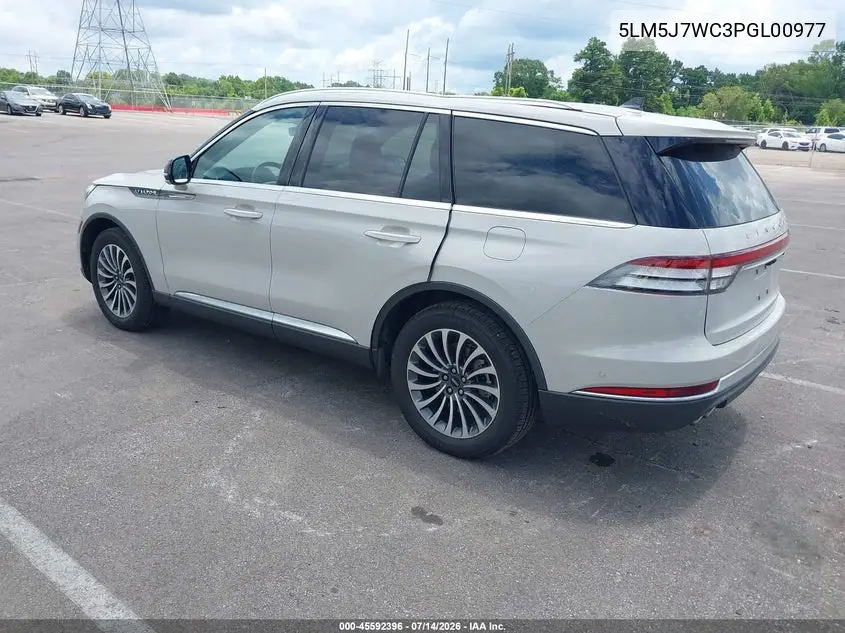 2023 Lincoln Aviator Reserve VIN: 5LM5J7WC3PGL00977 Lot: 45592396
