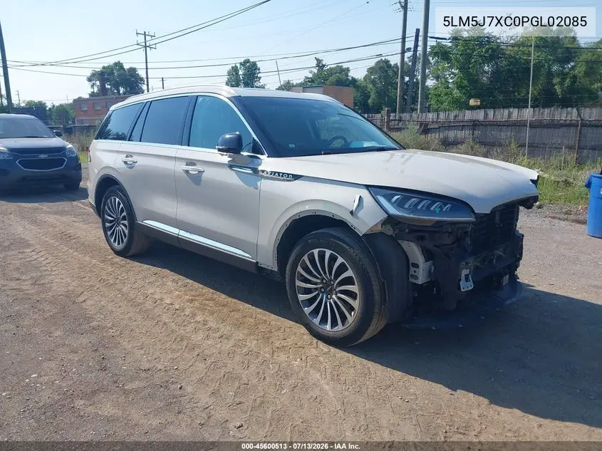 2023 Lincoln Aviator Reserve VIN: 5LM5J7XC0PGL02085 Lot: 45600513